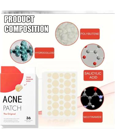 Acne Patches Pimple Patch Spot Treatment Stickers for Face and Body Fast-Acting Vegan & Cruelty Free Skin Care Blemishes Treating acne - Buy Online on GoSupps.com