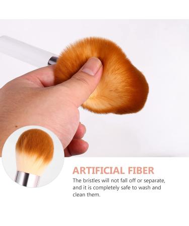 FRCOLOR 2pcs Makeup Brush Set - Foundation & Eyeshadow Applicator | Artificial Fiber - White - Perfect for Flawless Face Makeup - Buy Online on GoSupps.com