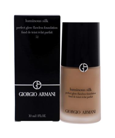 Giorgio Armani Luminous Silk Perfect Glow Flawless Foundatiion 5.1 LIGHT TO MEDIUM  PINK 30 ml / 1 oz - Buy Online on GoSupps.com