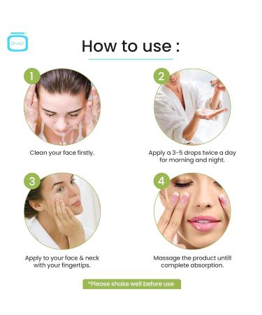 Omic Green Tea & Hyaluronic Acid Serum for Face 1 fl oz / 30 ml - Acne Spot Remover Reduce Wrinkles Helps to Hydrayein Skin Anti-aging Serum - Buy Online on GoSupps.com
