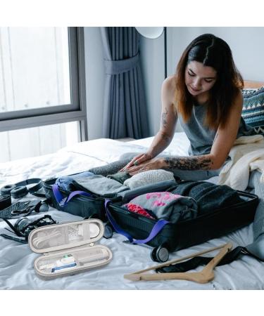 Khanka Electric Toothbrush Travel Case with 2 Pack Toothpaste Cap - Compatible with Philips and Oral-B - Black - Buy Online on GoSupps.com