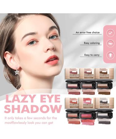 Perfect Two-Tone Eyeshadow Glitter Eyeshadow Palette Portable Two-Tone Eyeshadow 2 In 1 Dual Color Eyebrow Powder Lazy Eyeshadow Palettes(02) - Buy Online on GoSupps.com