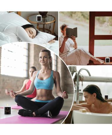 Buy Oakmoss Vetiver & Musk Scented Candles - Natural Soy Wax Aromatherapy - 7OZ White Jar - International Shipping - Buy Online on GoSupps.com