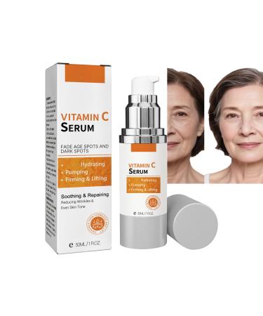 S rum hydratant la vitamine C s rum hydratant pour le visage avec acide hyaluronique vitamine E soin de la peau collag ne pour les taches brunes d tachant pour le visage claircissement et 1 pi ce.
