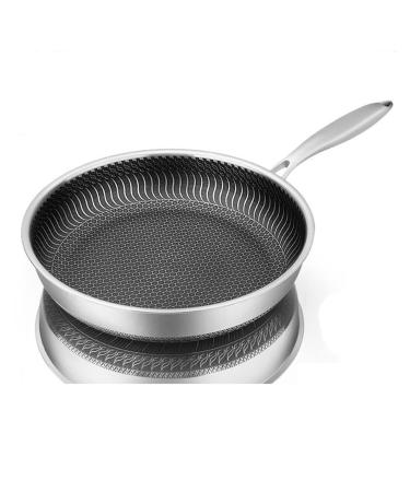 TREGOO Pan Stainless Steel Nonstick Pans Cooking Pots Utensils Cookware Set for Kitchen Accessories Skillet Frying Induction Deep Fryer Wok