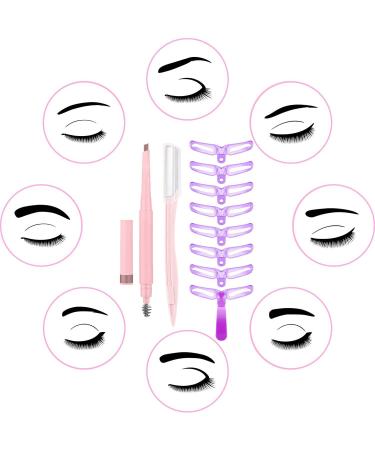 ANDERK Eyebrow Stencil 8 Styles Eyebrow Shapes Grooming Stencil Set of Eyebrow Drawing Guide Card Brow Shaping Template 5 Pieces Eyebrow Pencil Eyebrow Shaping Tool DIY Makeup Tools - Buy Online on GoSupps.com