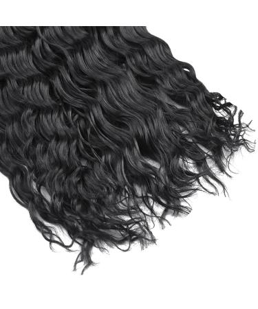 Silike Synthetic 32 Crochet Hair Deep Wave Braiding Extension 4 Pack - Long Ocean Wave Style - Soft Human Hair Feel - 1B Color - Buy Online on GoSupps.com