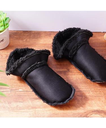 Pulunto Winter Fur Insoles for Crocs Clogs - Removable Furry Liners for Warmth and Comfort | Size 37-38, Black - Buy Online on GoSupps.com