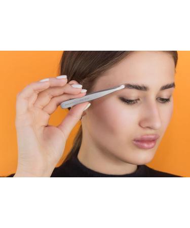 STALEKS PRO Stainless Steel Expert 10/4 Eyebrow Tweezer for Sparse & Thin Eyebrows - Buy Online on GoSupps.com