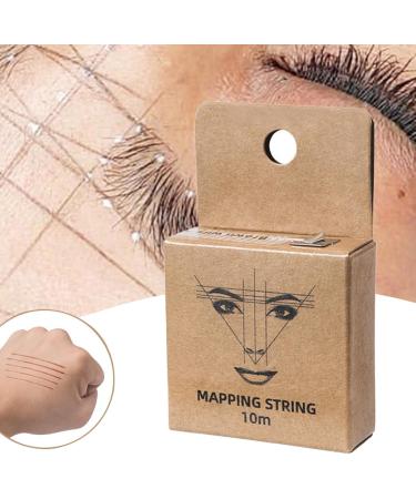 Fovolat Brow Mapping String Tool Mapping Thread for Eyebrows | Pre-Inked Eyebrow Mapping String Thread for Makeup Marking Symmetrical Brows Mapping String - Buy Online on GoSupps.com