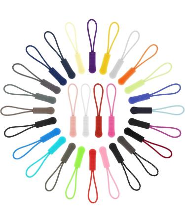 Comnico 56-Piece Zipper Puller Set - 28 Colors Nylon Replacement Zippers for Luggage Backpacks Handbags & More - Buy Online on GoSupps.com