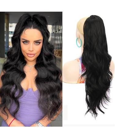 Ponytail Extension 24Inch Long Natural Wavy Drawstring Pony tail for Women Synthetic Heat Resistant Hairpiece for Daily Use part Ponytail Extension Ponytail Hair Extension(PT106-118) 24inches PT106-118 - Buy Online on GoSupps.com
