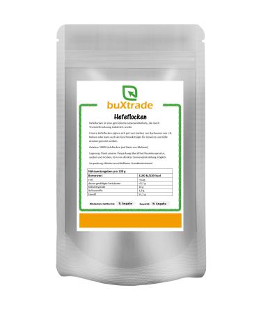 Yeast flakes | Yeast | dried | Molasses | pure | Food yeast | Buxtrade | Various quantities (4x 500 g) 500 g (pack of 4)