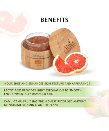 Shira Shir Organic Sweet Citrus Marmalade Facial Mask - Brightening Hydrating & Exfoliating for Normal Skin (15ML - Buy Online on GoSupps.com