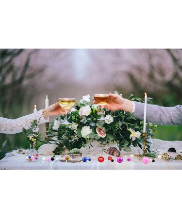 100pcs Floating Pearls Beads & 500pcs Water Gels | Creamy White Vase Fillers for Home, Weddings & Parties - Buy Online on GoSupps.com