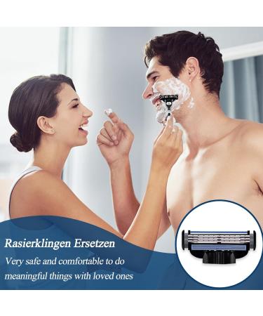 XSYKJGS MACH-3 Replacement Blades - 24 Professional Razor Blades for Men | Wet Razors Clean Beard & Leg Hair - Buy Online on GoSupps.com