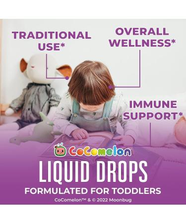 Cocomelon Elderberry Syrup for Toddlers by MaryRuth's USDA Organic Immune Support Drops for Kids Ages 1-3 Years Blueberry Raspberry Flavor Vegan & Non-GMO 1 Oz - Buy Online on GoSupps.com