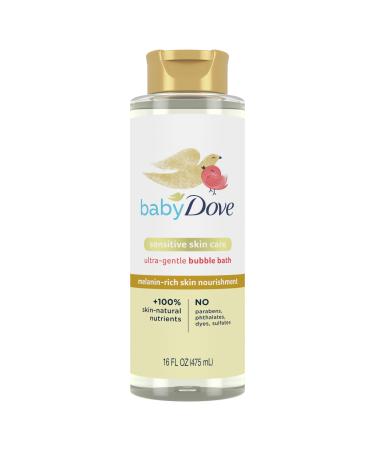 Baby Dove Bubble Bath Melanin-Rich Skin Nourishment for nourished Skin and Bath time Fun Sensitive Skin Care with Skin-Natural nutrients 16 oz