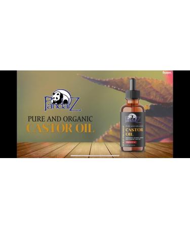 Organic Castor Oil 2oz - Cold Pressed Hexane-Free for Eyelashes Eyebrows Hair & Skin | Growth-Boosting Vegan Beauty Elixir - Buy Online on GoSupps.com