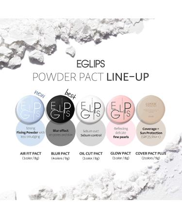 EGLIPS Air Fit Powder Pact 8g/0.28oz - Pressed Setting Face Makeup Compact Powder with Mirror and Puff for Sebum Control - Buy Online on GoSupps.com