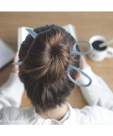 Hair Sticks for Buns - Hair Clips for Women - 2 Scissor Shaped Hair Sticks | Hair Chopsticks Gothic Vikingg Medieval Hairpin Unique Chinese Hair Accessories