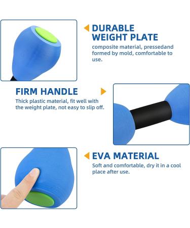 ActionEliters Aquatic Dumbbells Set - Foam Water Weights for Aerobic Exercise & Fitness | Pool Resistance Training for Adults, Kids, Men, Women | Weight Loss - Buy Online on GoSupps.com