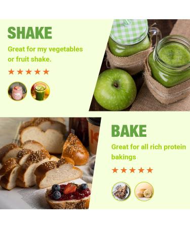 Organic 100% Pea Protein Powder - 27g Protein/Serving, Vegetarian, Gluten-Free, Non-GMO - 2.62lbs - Buy Online on GoSupps.com