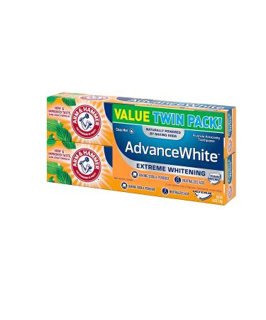 Arm & Hammer AdvanceWhite Extreme Whitening Toothpaste Twin Pack â€“ Clean Mint 6.0 oz (170 g each) | Brighten Your Smile - Buy Online on GoSupps.com