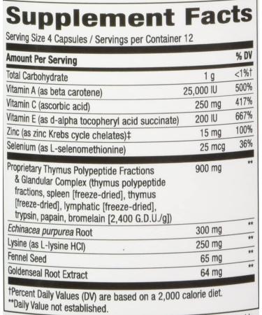 Nature's Way ThymuPlex Immune Formula 50 Capsules - Buy Online on GoSupps.com