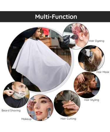 Segbeauty Hair Cutting Cape Professional 55x63 Salon Cape with Adjustable Neckline & Neck Duster Brush for Barbers & Hairstylists | International Shipping Available - Buy Online on GoSupps.com