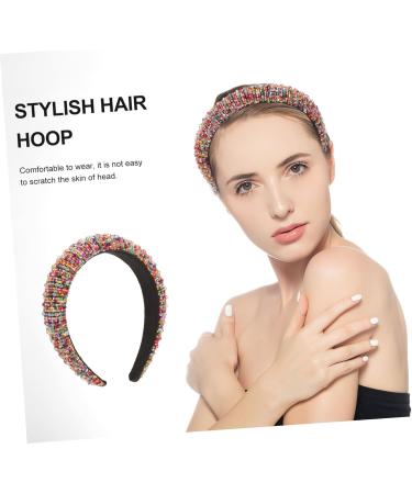 TOVINANNA Crystal Diamond Headband Women Hair Hoop Female Headwear Party Hair Accessories Stylish Hair Hoop Headband for Girl Female Party Headdress Women Headdress Party Headwear - Buy Online on GoSupps.com