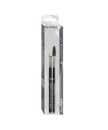 da Vinci Cosmetics Series 4805 Classic Eyebrow & Eyelash Brush Set/Synthetic Fibers 0.5 Pound Eyebrow 2 Brush Set