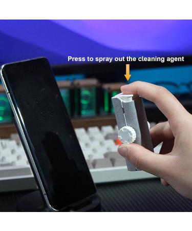 Portable Screen Cleaner | 5 in 1 Finger Proof Screen Cleaner Computer Screen Cleaner Kit Versatile Cleaners for Car Display Cellphones Tablet - Buy Online on GoSupps.com