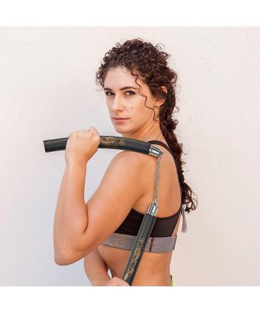 Ausemku Safe Foam Rubber Training Nunchucks with Steel Chain - Yellow - Buy Online on GoSupps.com