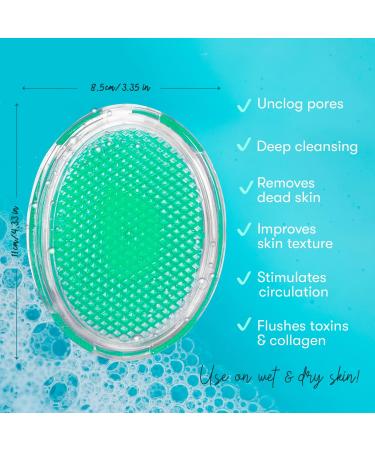 Beenax Exfoliating Brush - Razor Bump and Ingrown Hair Treatment - Shaving Irritation Solution for Smooth Skin - Men and Women - Buy Online on GoSupps.com