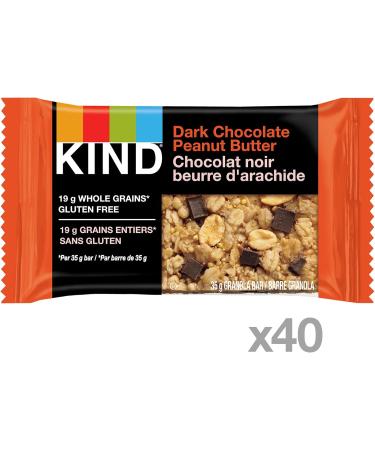 KIND Healthy Grains Bars Peanut Butter Dark Chocolate Gluten Free 40 Count - Buy Online on GoSupps.com