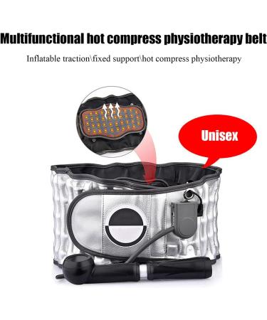 RKXKJ Inflatable Waist Support - Adjustable Lumbar Spine Protection with 2 Temperature Levels for Hot Moxibustion Physiotherapy - Buy Online on GoSupps.com