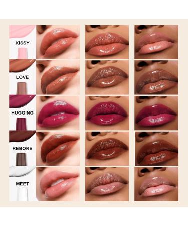 Peptide Infused Lip Oil - Hydrating Glossy Lip Glow with Jojoba Oil | Long-Lasting Waterproof Tinted Lip Oil for Revitalizing Dry Lips - International Shipping - Buy Online on GoSupps.com
