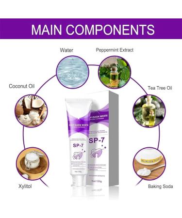 SP-7 Probiotic Whitening Toothpaste - Brightening Formula for Healthy Teeth & Gums | Fresh Breath - 1PC - Buy Online on GoSupps.com
