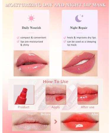 Tinted Lip Butter Balm-3 Colors Vanilla Beige Brown Sugar Tint Lip Gloss Cherry Red Jelly Lip Balm for Dry Lips Long Lasting Hydrating Non-Sticky Glow Reviver Fat Lip Care Oil for Women-Set B Setb-03+04+05 - Buy Online on GoSupps.com