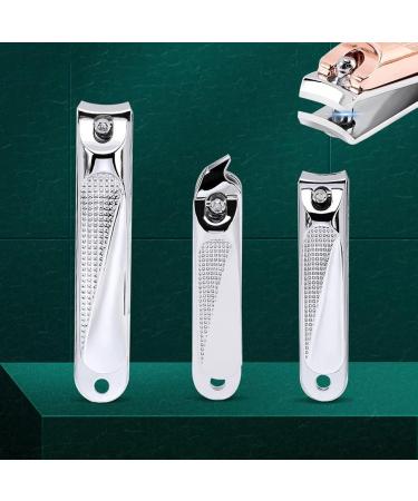 HCHGJKN Nail Clippers Nail Clippers Stainless Steel Dead Skin Manicure Fingernail Cutter Portable Travel Hygiene Toenail Scissors Pedicure tools(Silver L) L Silver - Buy Online on GoSupps.com