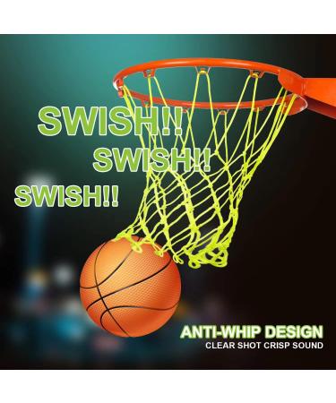 Glow Basketball Net - Heavy Duty Replacement 12 Loop Nightlight Hoop Net - Luminous Green for Indoor & Outdoor Play - Buy Online on GoSupps.com