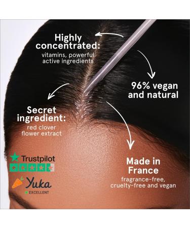 ROSEGOLD ROSEHAIR Natural Hair Growth Serum 96% Natural - Hair Growth Serum for Longer Stronger and Beautiful Hair - Made in France - Vegan - Hormone-Free - 1 Month - Buy Online on GoSupps.com