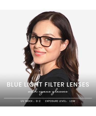 Cyxus Blue Light Filter Glasses - Anti-Blue Light No Prescription Needed for Screens - Model 8382 - Buy Online on GoSupps.com