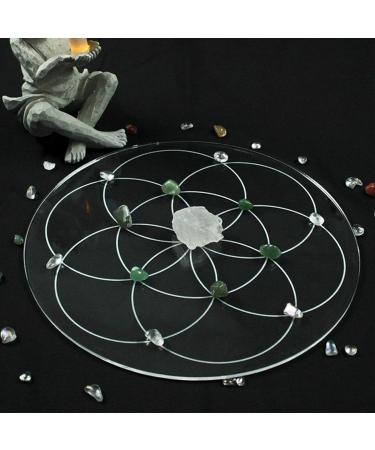Runde Pendulum Board | Crystal Kissage Star Acrylic Divination Board for Metaphysical Energy & Living Room Decor - Buy Online on GoSupps.com