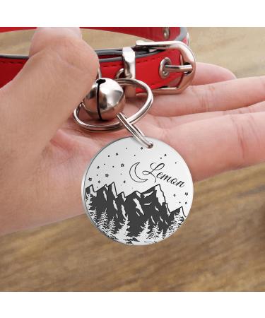 Personalized Kodinsiivous Dog Brand: Engraved Stainless Steel Round Collar Tag (30mm) - Custom Name & Design for Dogs & Cats - Buy Online on GoSupps.com