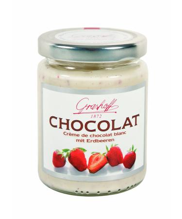 Grashoff 3 x 250g White Chocolate Cream with Dried Strawberry Pieces