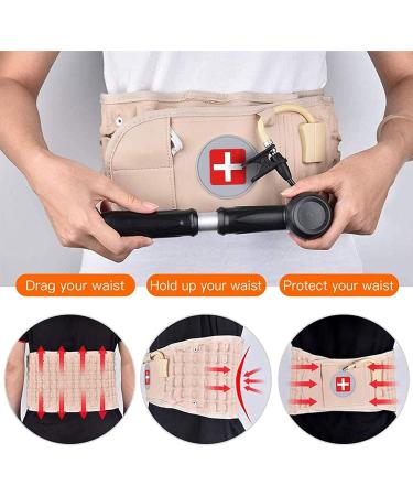 Lumbar Support Decompression Belt Inflatable Back Brace Spinal Air Traction Device Back Lumbar Corrector Lower Back Pain Relief for Herniated Disc - Buy Online on GoSupps.com