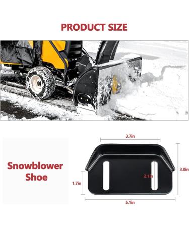 MTD 784-5580 Snow Blower Skid Plate Shoes - Black Height Adjust Skid Shoe for Snow Throwers (Pack of 2) | Cenipar - Buy Online on GoSupps.com