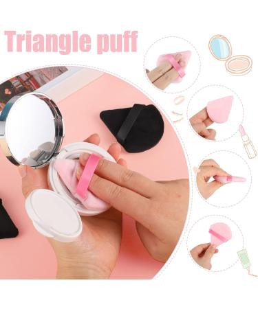 Pimoys 6-Piece Soft Velour Triangle Powder Puff Set for Face & Body Makeup - Black Pink Gift for Women - Buy Online on GoSupps.com